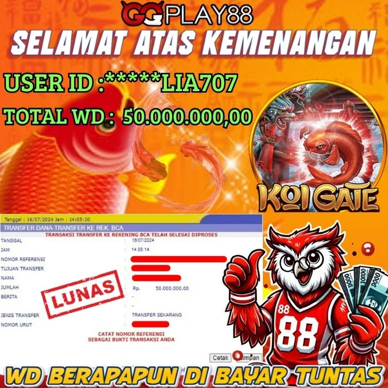 🎁BUKTI WITHDRAW PLAYER AKTIF HARI INI,, SELAMAT KEPADA PLAYER SETIA GGPLAY88 🎁