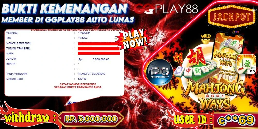 BUKTI KEMENANGAN MEMBER 17/09/2024