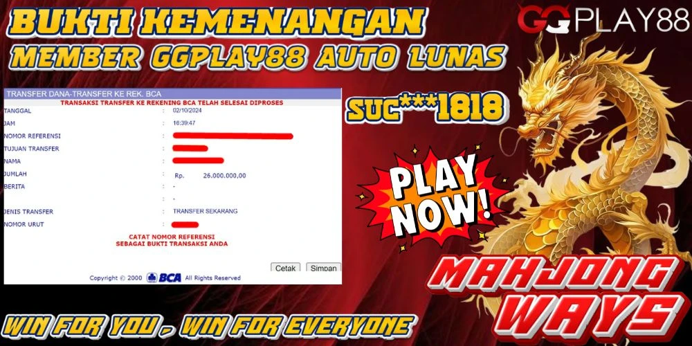 🎁BUKTI WITHDRAW PLAYER AKTIF HARI INI,, SELAMAT KEPADA PLAYER SETIA GGPLAY88 🎁