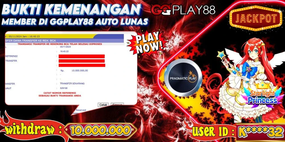 🎁BUKTI WITHDRAW PLAYER AKTIF HARI INI,, SELAMAT KEPADA PLAYER SETIA GGPLAY88 🎁