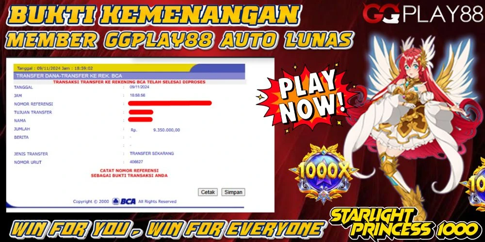 🎁BUKTI WITHDRAW PLAYER AKTIF HARI INI,, SELAMAT KEPADA PLAYER SETIA GGPLAY88 🎁