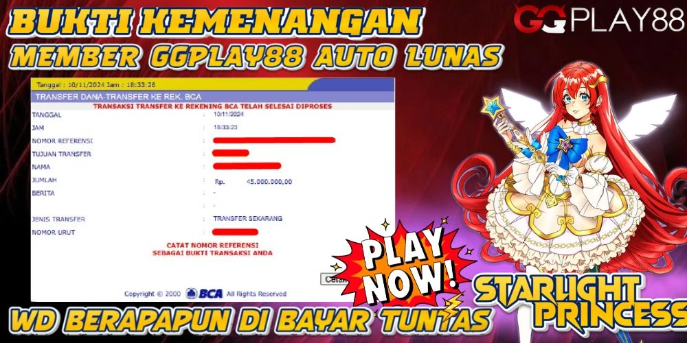 🎁BUKTI WITHDRAW PLAYER AKTIF HARI INI,, SELAMAT KEPADA PLAYER SETIA GGPLAY88 🎁