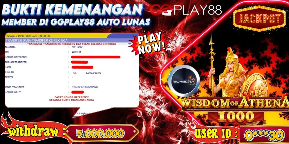 🎁BUKTI WITHDRAW PLAYER AKTIF HARI INI,, SELAMAT KEPADA PLAYER SETIA GGPLAY88 🎁