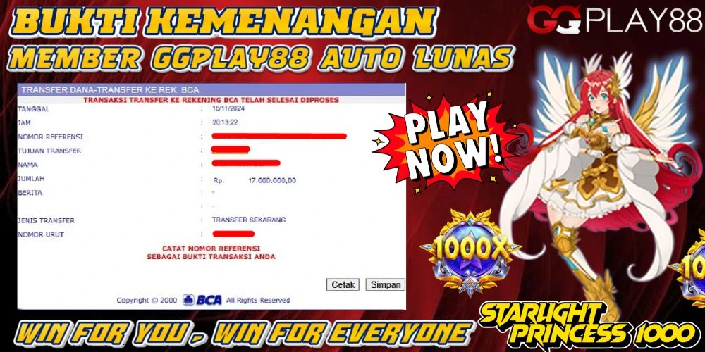 🎁BUKTI WITHDRAW PLAYER AKTIF HARI INI,, SELAMAT KEPADA PLAYER SETIA GGPLAY88 🎁