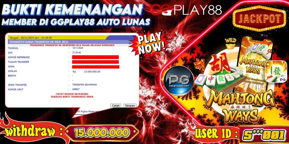 🎁BUKTI WITHDRAW PLAYER AKTIF HARI INI,, SELAMAT KEPADA PLAYER SETIA GGPLAY88 🎁