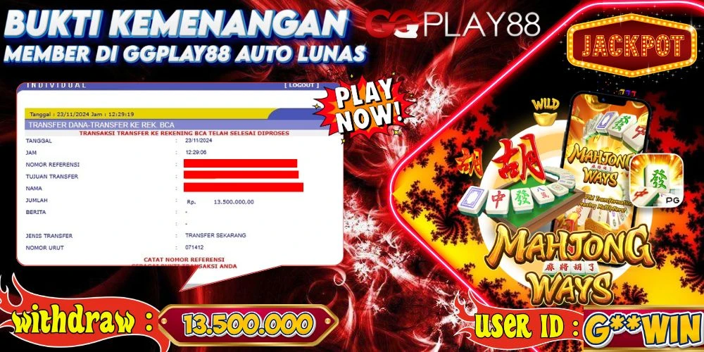 🎁BUKTI WITHDRAW PLAYER AKTIF HARI INI,, SELAMAT KEPADA PLAYER SETIA GGPLAY88 🎁