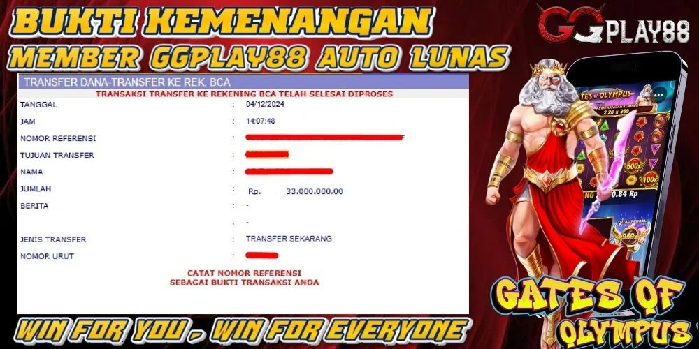 🎁BUKTI WITHDRAW PLAYER AKTIF HARI INI,, SELAMAT KEPADA PLAYER SETIA GGPLAY88 🎁