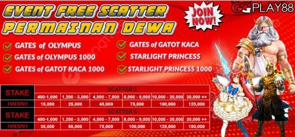 EVENT FREE SCATTER PERMAINAN DEWA