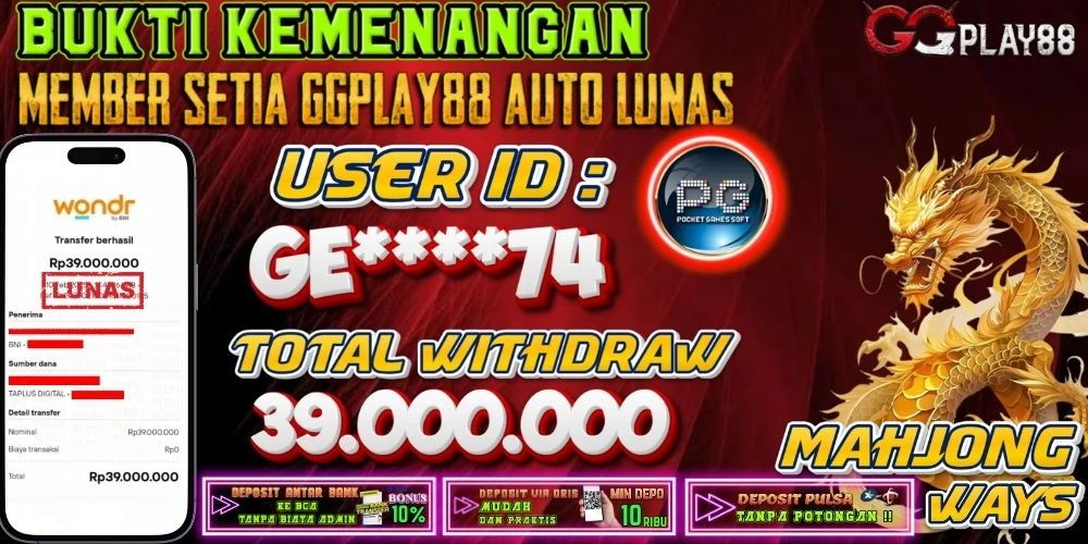 BUKTI KEMENANGAN MAHJONG WAYS