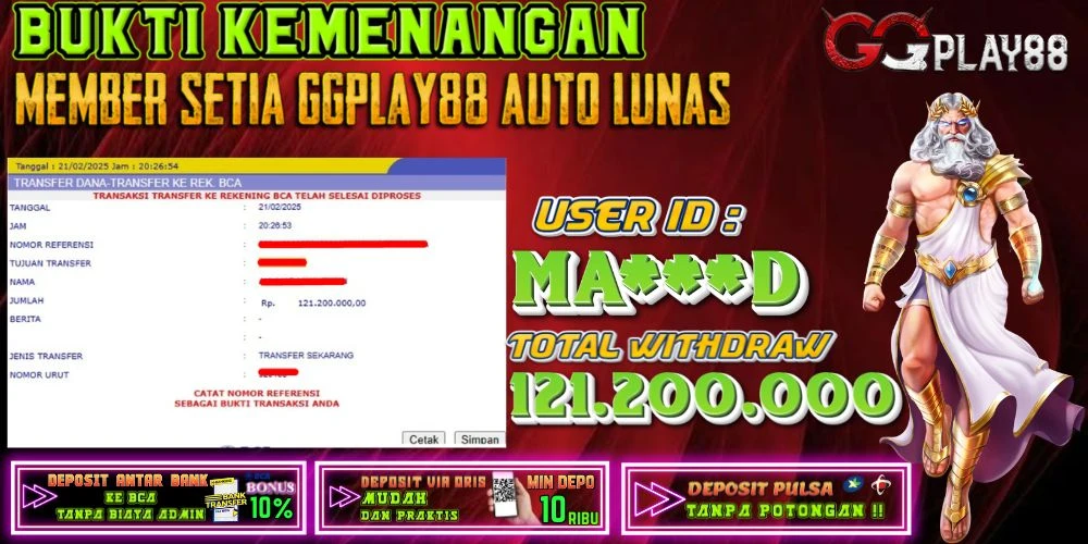 🎁BUKTI WITHDRAW PLAYER AKTIF HARI INI,,"MA***D"