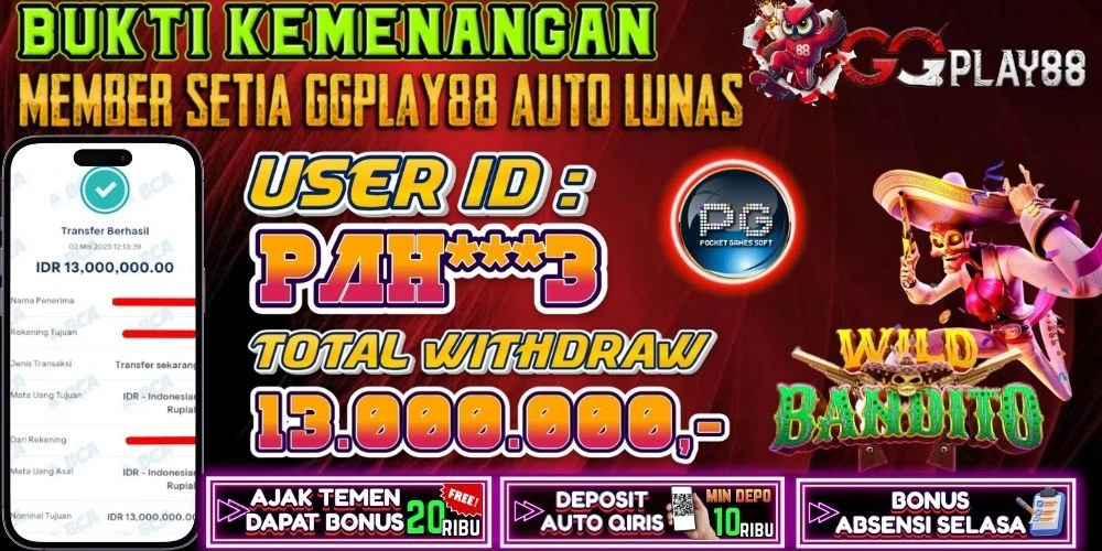 🎁BUKTI WITHDRAW PLAYER AKTIF HARI INI,, SELAMAT KEPADA PLAYER SETIA GGPLAY88 🎁