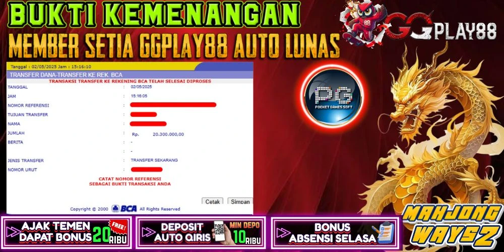 🎁BUKTI WITHDRAW PLAYER AKTIF HARI INI,, SELAMAT KEPADA PLAYER SETIA GGPLAY88 🎁
