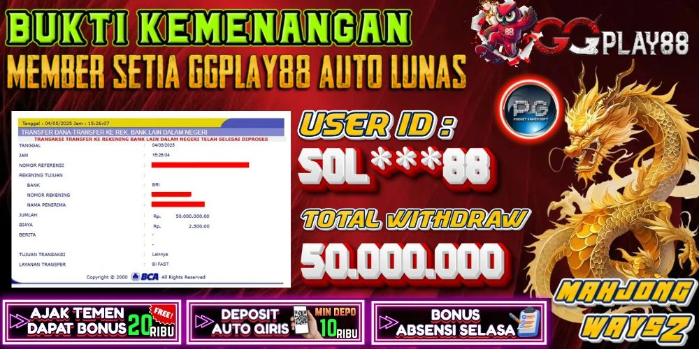 BUKTI WD MAHJONG WAYS 2 50JT