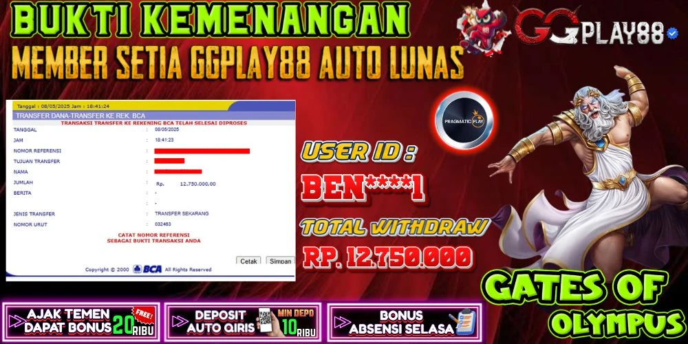 BUKTI WD GATE OF OLYMPUS 12JT