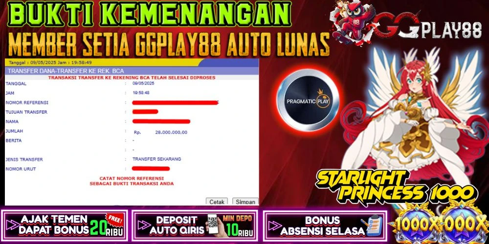 🎁BUKTI WITHDRAW PLAYER AKTIF HARI INI,, SELAMAT KEPADA PLAYER SETIA GGPLAY88 🎁